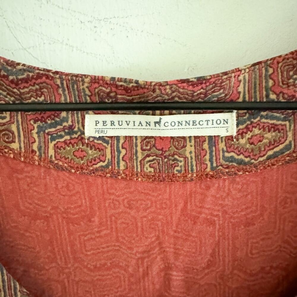 Peruvian Connection Fit And Flare Patterned Dress… - image 4